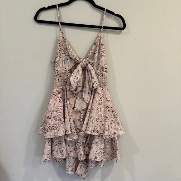 Style Rack Patterned Ruffle Romper - Picture 1 of 6